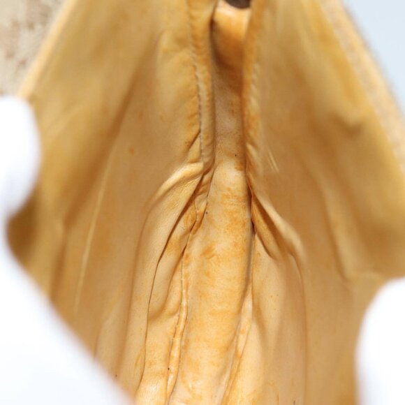 CELINE Macadam Canvas Shoulder Bag Beige Auth - Picture 11 of 16